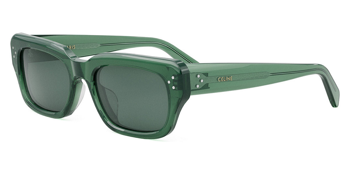 Celine® CL40267U CLN CL40267U 96N 54 - Shiny Transparent Green / Green Sunglasses