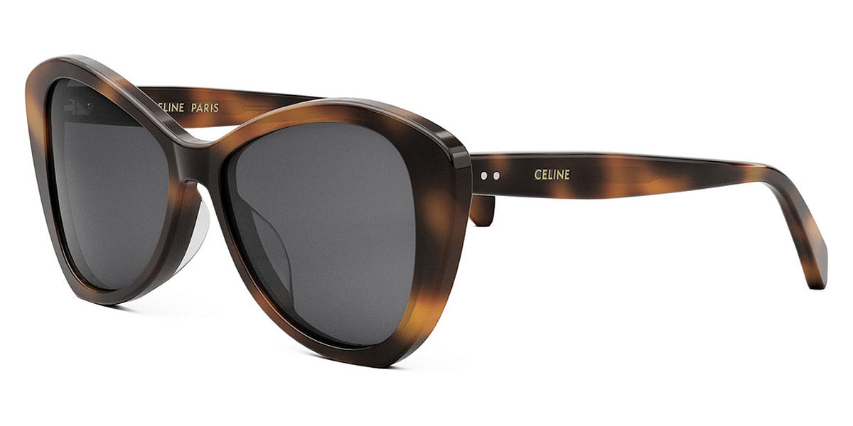 Celine® CL40270U CLN CL40270U 53A 55 - Shiny Classic Havana / Smoke Sunglasses