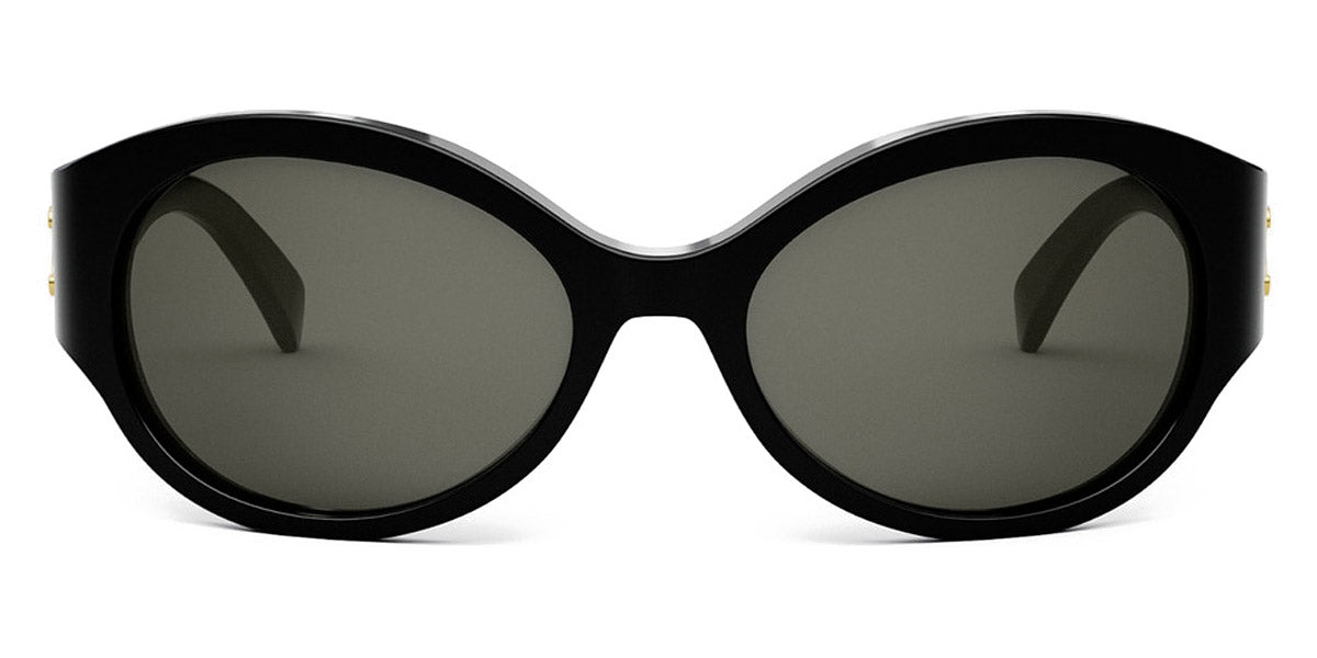 Celine® CL40271I CLN CL40271I 01A 62 - Shiny Black / Smoke Sunglasses