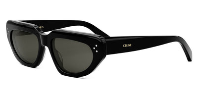 Celine® CL40273U CLN CL40273U 01A 54 - Shiny Black / Smoke Sunglasses