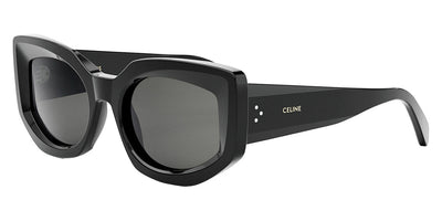 Celine® CL40277I CLN CL40277I 01A 54 - Shiny Black / Smoke Sunglasses