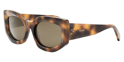 Celine® CL40277I CLN CL40277I 53E 54 - Shiny Havana / Brown Sunglasses