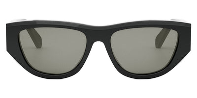 Celine® CL40278U CLN CL40278U 01A 55 - Shiny Black / Smoke Sunglasses