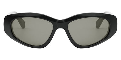 Celine® CL40279U CLN CL40279U 01A 57 - Shiny Black / Smoke Sunglasses