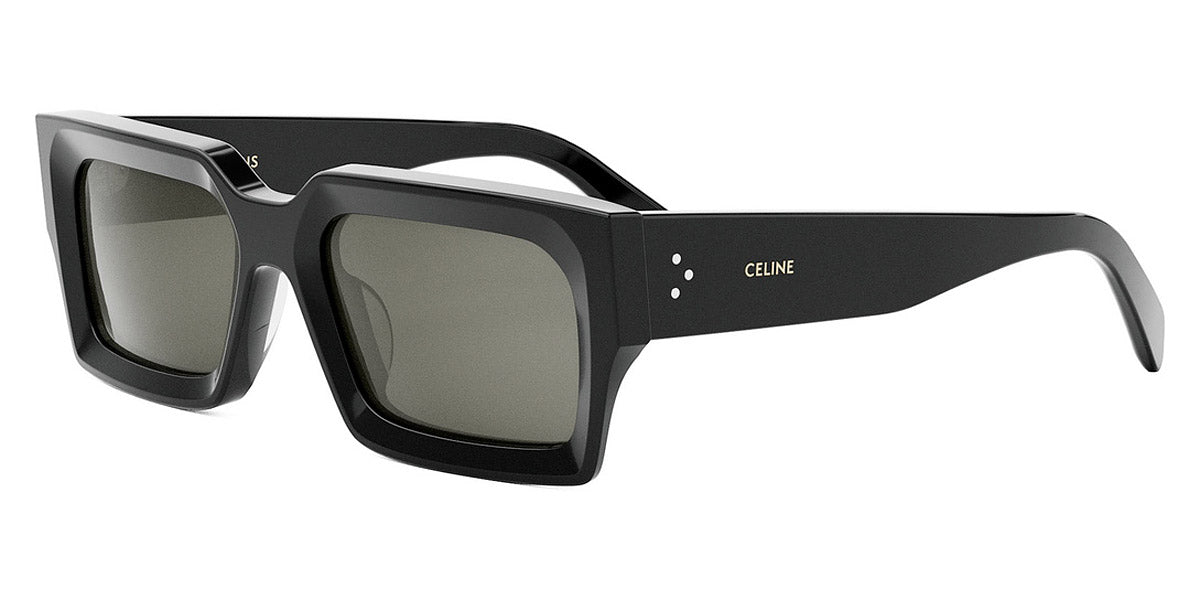 Celine® CL40280U CLN CL40280U 01A 54 - Shiny Black / Smoke Sunglasses
