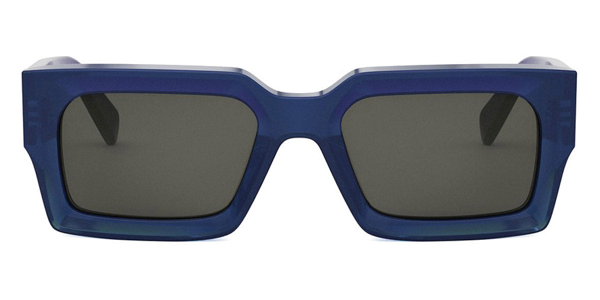 Celine® CL40280U CLN CL40280U 90A 54 - 90A Shiny Blue / Smoke Sunglasses