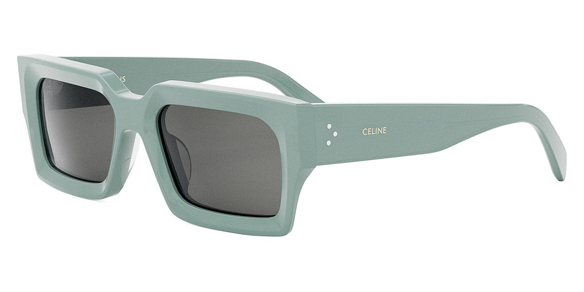Celine® CL40280U CLN CL40280U 93A 54 - Shiny Lime Transparent / Smoke Sunglasses