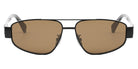 Celine® CL40281U CLN CL40281U 01E 57 - Shiny Black / Brown Sunglasses