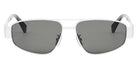 Celine® CL40281U CLN CL40281U 16A 57 - Shiny Palladium / Smoke Sunglasses