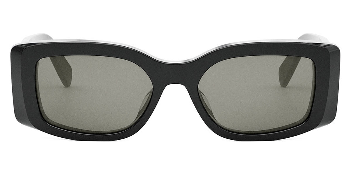 Celine® CL40282U CLN CL40282U 01A 53 - Shiny Black / Smoke Sunglasses