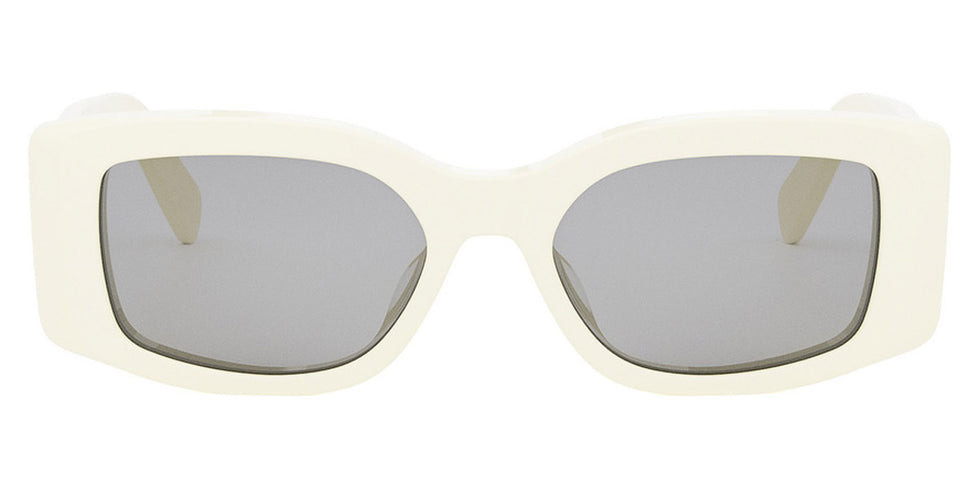 Celine® CL40282U CLN CL40282U 25A 53 - Shiny Ivory / Smoke Sunglasses