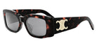 Celine® CL40282U CLN CL40282U 52A 53 - Shiny Dark Havana / Smoke Sunglasses