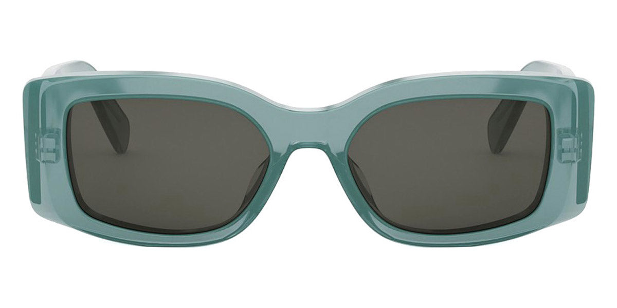 Celine® CL40282U CLN CL40282U 93a 53 - Shiny Lime Transparent Sunglasses