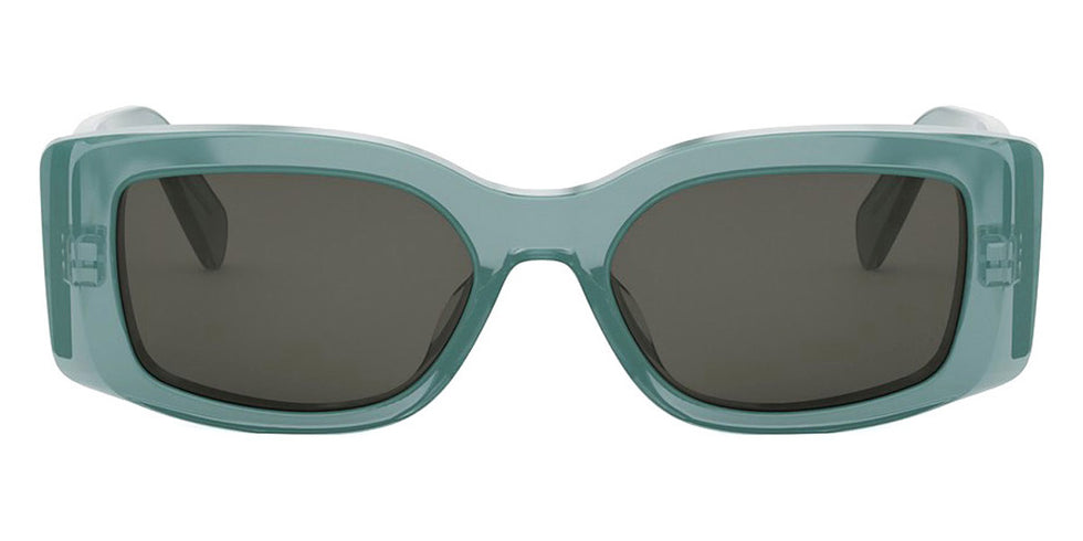 Celine® CL40282U CLN CL40282U 93a 53 - Shiny Lime Transparent Sunglasses