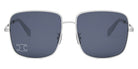 Celine® CL40284U CLN CL40284U 16V 59 - Shiny Palladium / Blue Sunglasses