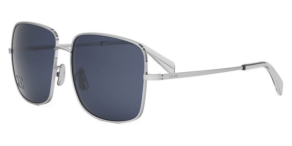 Celine® CL40284U CLN CL40284U 16V 59 - Shiny Palladium / Blue Sunglasses