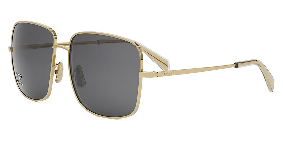 Celine® CL40284U CLN CL40284U 30A 59 - Shiny Endura Gold / Smoke Sunglasses