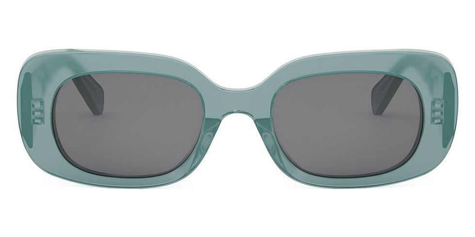 Celine® CL40287U CLN CL40287U 93a 51 - Shiny Lime Transparent Sunglasses