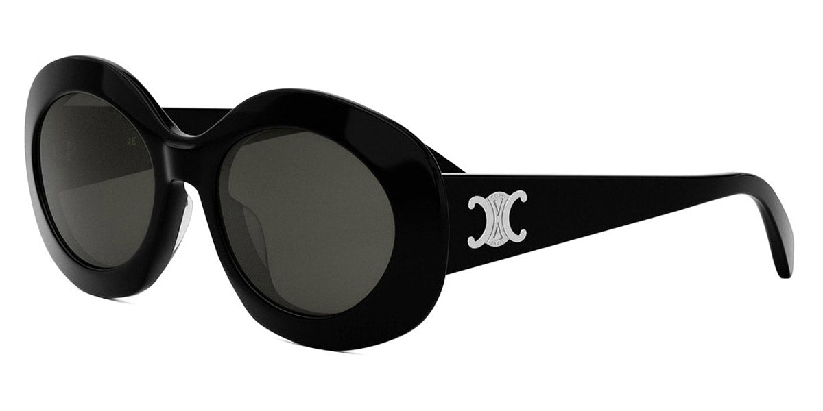 Celine® CL40292U CLN CL40292U 01A 54 - 01A Shiny Black / Smoke Sunglasses