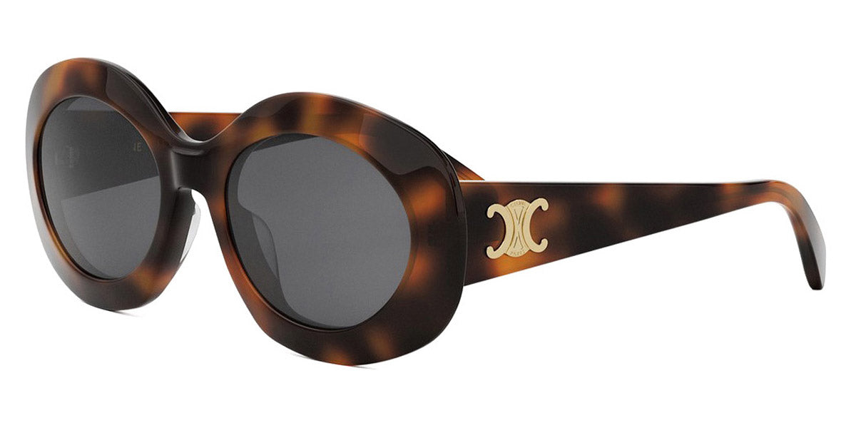 Celine® CL40292U CLN CL40292U 53A 54 - 53A Shiny Havana / Smoke Sunglasses