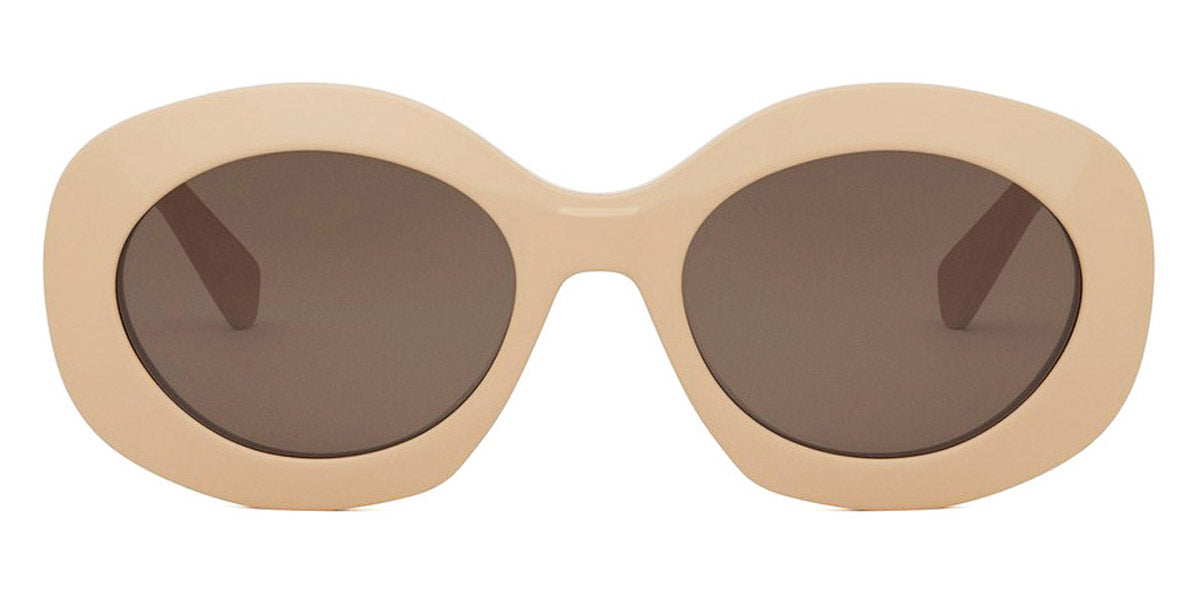 Celine® CL40292U CLN CL40292U 57E 54 - 57E Shiny Transparent Khaki / Brown Sunglasses