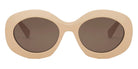 Celine® CL40292U CLN CL40292U 57E 54 - 57E Shiny Transparent Khaki / Brown Sunglasses