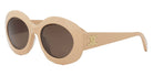 Celine® CL40292U CLN CL40292U 57E 54 - 57E Shiny Transparent Khaki / Brown Sunglasses