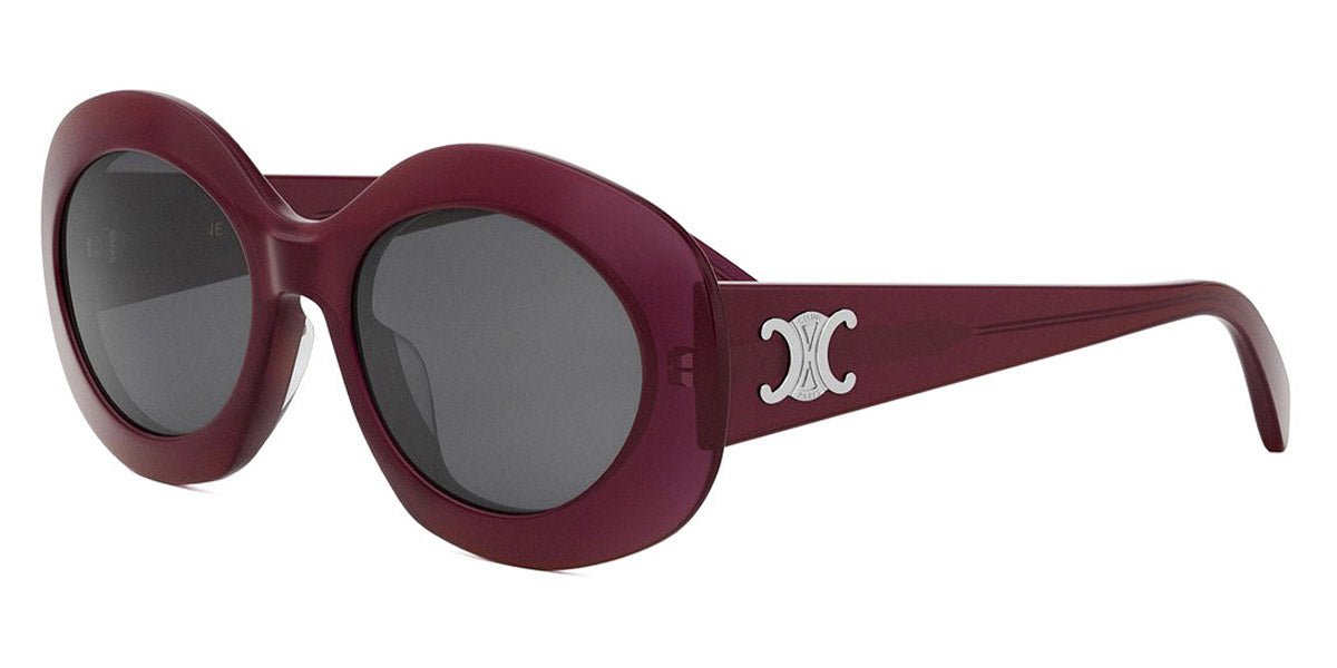 Celine® CL40292U CLN CL40292U 69A 54 - 69A Shiny Bordeaux / Smoke Sunglasses