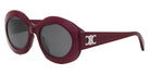 Celine® CL40292U CLN CL40292U 69A 54 - 69A Shiny Bordeaux / Smoke Sunglasses