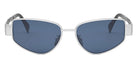 Celine® CL40293U CLN CL40293U 16V 55 - 16V Shiny Palladium / Blue Sunglasses