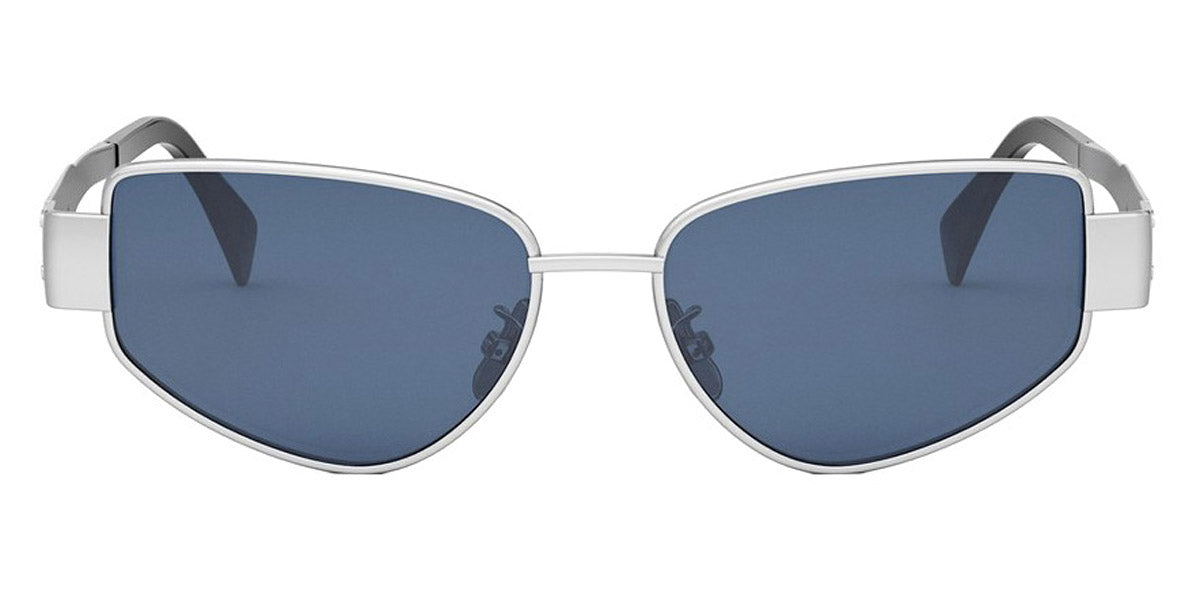 Celine® CL40293U CLN CL40293U 16V 55 - 16V Shiny Palladium / Blue Sunglasses