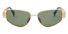 Celine® CL40293U CLN CL40293U 30N 55 - 30N Shiny Endura Gold / Green Sunglasses