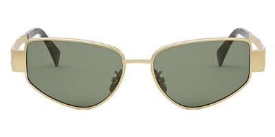 Celine® CL40293U CLN CL40293U 30N 55 - 30N Shiny Endura Gold / Green Sunglasses