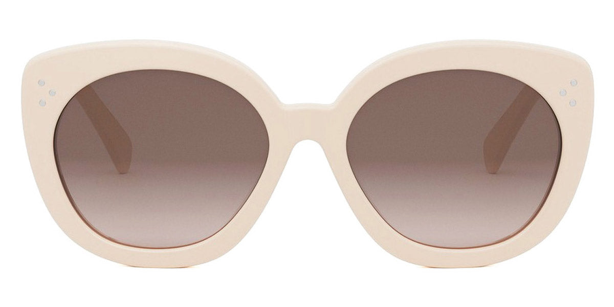 Celine® CL40295F CLN CL40295F 25F 57 - 25F Shiny Ivory / Gradient Brown Sunglasses