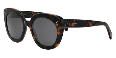 Celine® CL40295I CLN CL40295I 52A 56 - 52A Shiny Dark Havana / Smoke Sunglasses