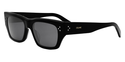 Celine® CL40297U CLN CL40297U 01A 53 - 01A Shiny Black / Smoke Sunglasses
