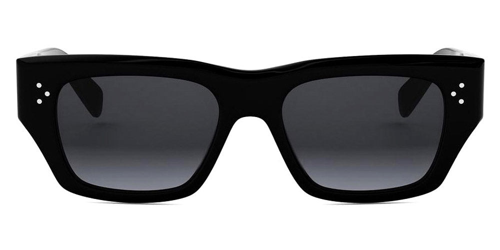 Celine® CL40297U CLN CL40297U 01B 53 - 01B Shiny Black / Grey Gradient Sunglasses