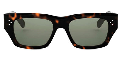 Celine® CL40297U CLN CL40297U 52N 53 - 52N Shiny Havana / Green Normal Sunglasses