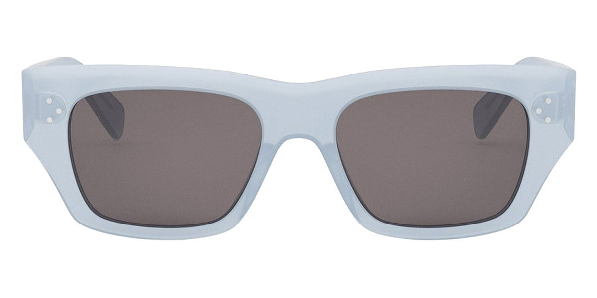 Celine® CL40297U CLN CL40297U 84A 53 - 84A Blu Transparent/Shiny Opaline / Smoke Sunglasses