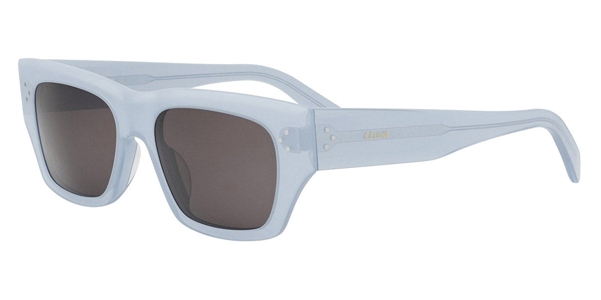 Celine® CL40297U CLN CL40297U 84A 53 - 84A Blu Transparent/Shiny Opaline / Smoke Sunglasses
