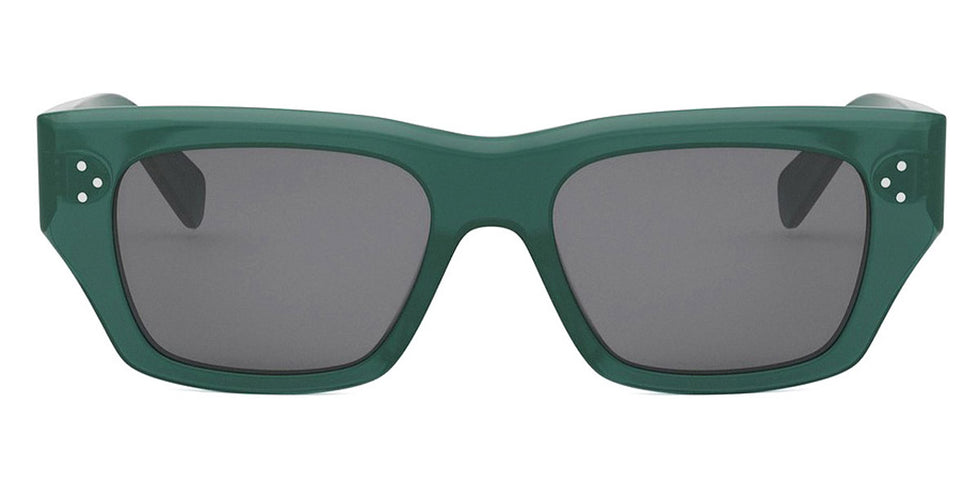 Celine® CL40297U CLN CL40297U 96A 53 - 96A Shiny Green / Smoke Sunglasses