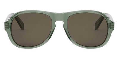 Celine® CL40298I CLN CL40298I 93E 56 - 93E Shiny Lime Transparent / Brown Sunglasses