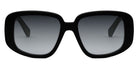 Celine® CL40299U CLN CL40299U 01B 55 - 01B Shiny Black / Gradient Smoke Sunglasses