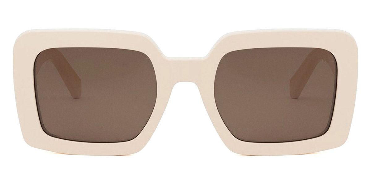 Celine® CL40304U CLN CL40304U 25E 56 - 25E Shiny Ivory / Brown Sunglasses