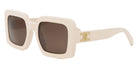 Celine® CL40304U CLN CL40304U 25E 56 - 25E Shiny Ivory / Brown Sunglasses