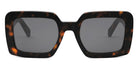 Celine® CL40304U CLN CL40304U 52A 56 - 52A Shiny Dark Havana / Smoke Sunglasses