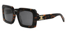 Celine® CL40304U CLN CL40304U 52A 56 - 52A Shiny Dark Havana / Smoke Sunglasses
