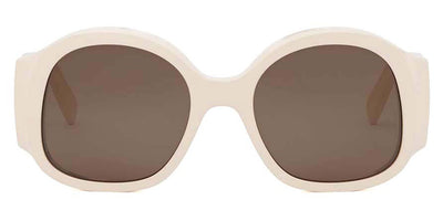 Celine® CL40305U CLN CL40305U 25E 54 - 25E Shiny White / Brown Sunglasses