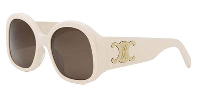 Celine® CL40305U CLN CL40305U 25E 54 - 25E Shiny White / Brown Sunglasses