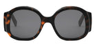 Celine® CL40305U CLN CL40305U 52A 54 - 52A Shiny Dark Havana / Smoke Sunglasses